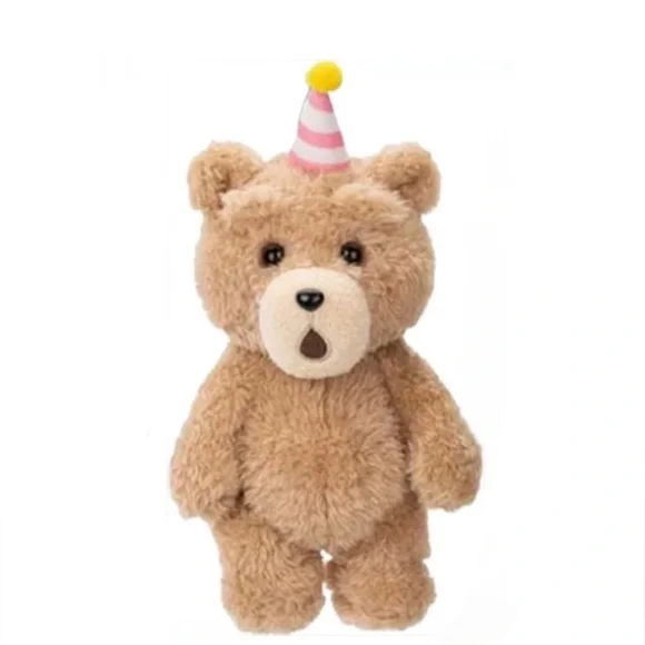 Pop Mart Ted 2 Plush Keychain Pendant Party Bear - Picture 1 of 8